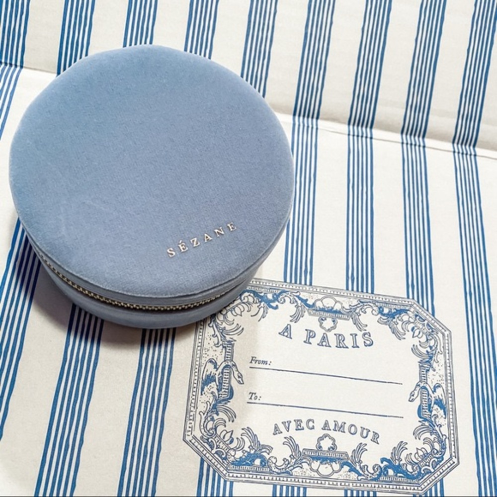 Brand New Sézane Jewelry Case _ Blue